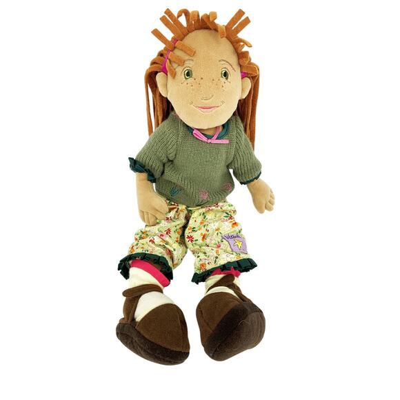 Vtg Manhattan Toy Lilydoll Ursula Stuffed Doll in Green Sweater - Picture 1 of 8